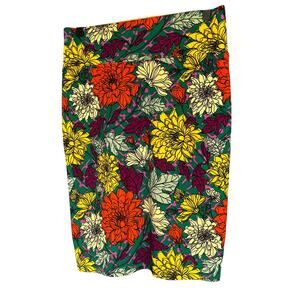 LuLaRoe Cassie Pencil Fitted Knee Length Skirt Floral SZ M